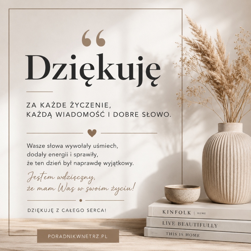 wzruszające podziękowania za życzenia urodzinowe