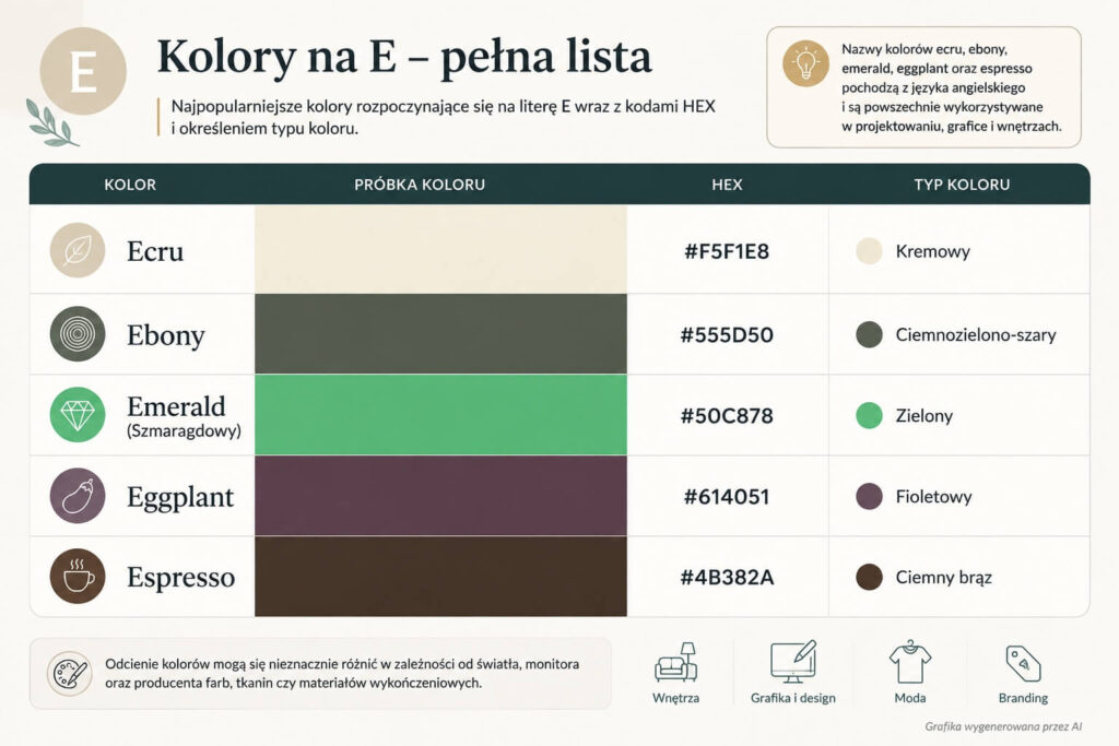 kolory na E - infografika