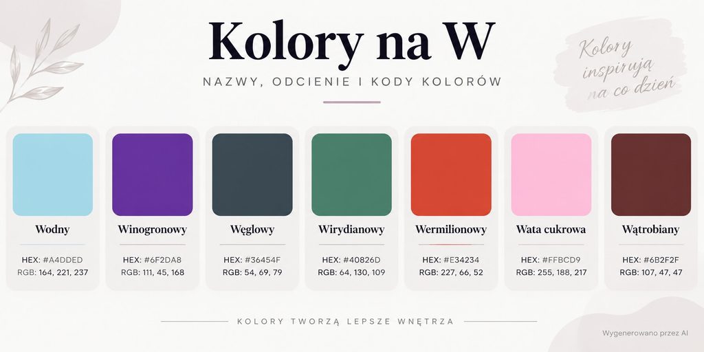 kolory na w - infografika